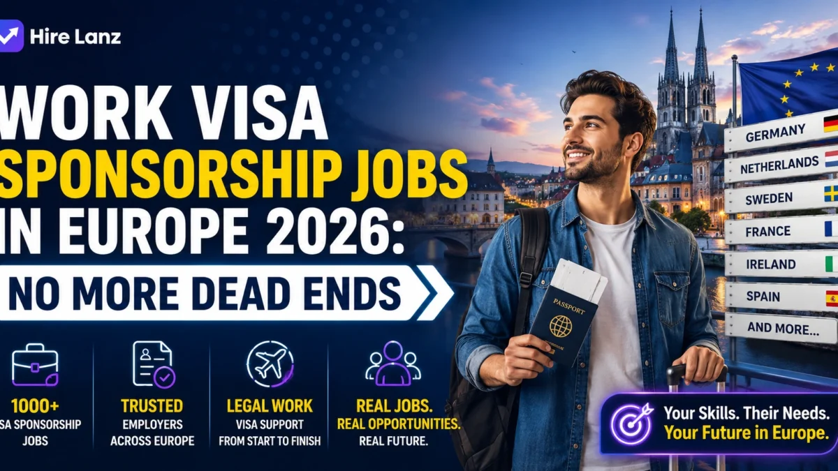 Work Visa Sponsorship Jobs in Europe 2026: No More Dead Ends
