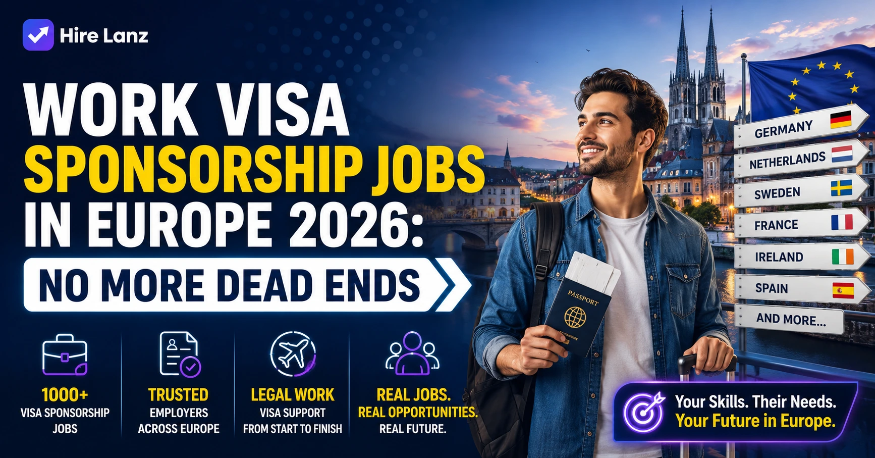 Work Visa Sponsorship Jobs in Europe 2026: No More Dead Ends