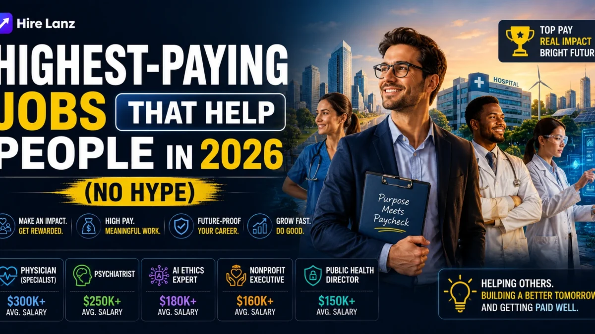 Highest-Paying Jobs That Help People: 2026 Salary Truth