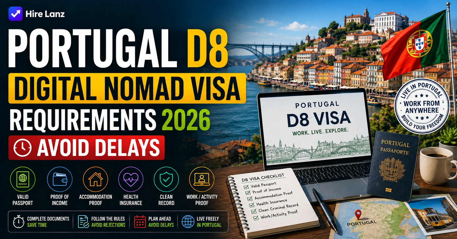 Portugal D8 Digital Nomad Visa Requirements 2026: Avoid Delays