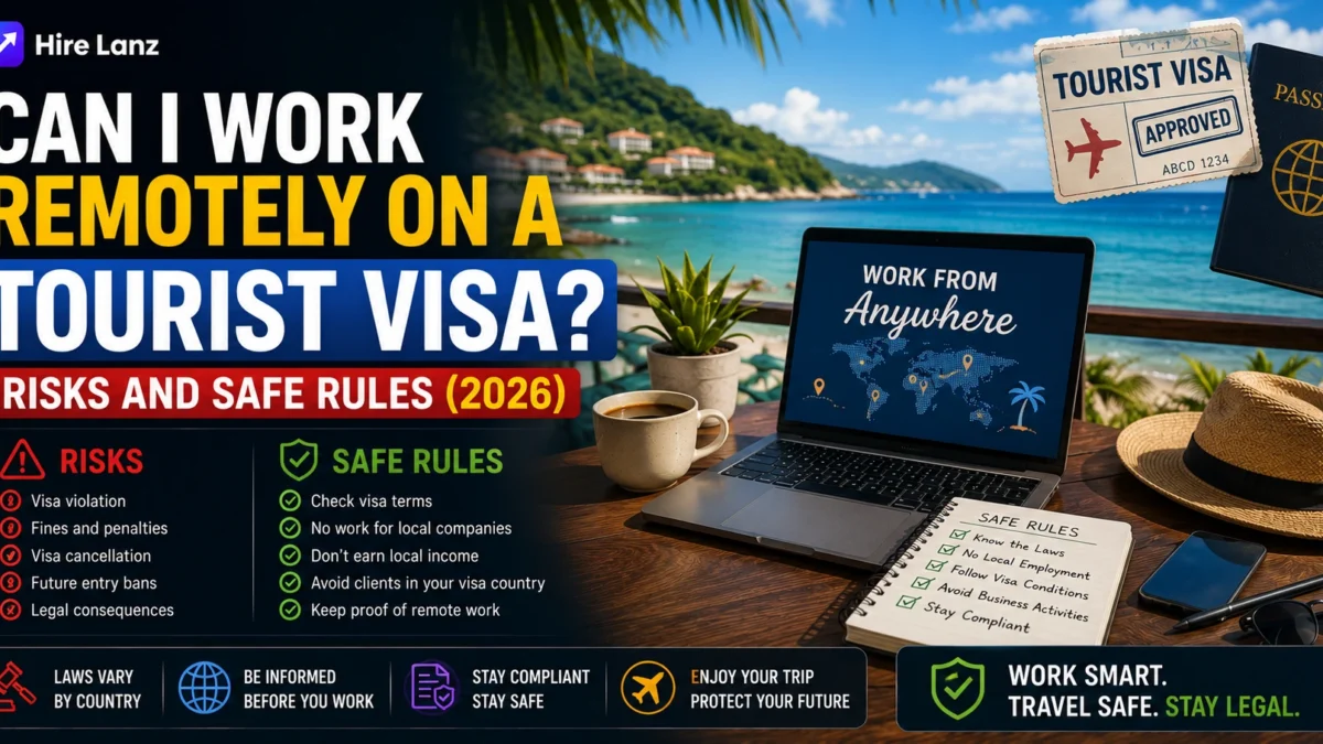 Can I Work Remotely on a Tourist Visa? Risks and Safe Rules (2026)