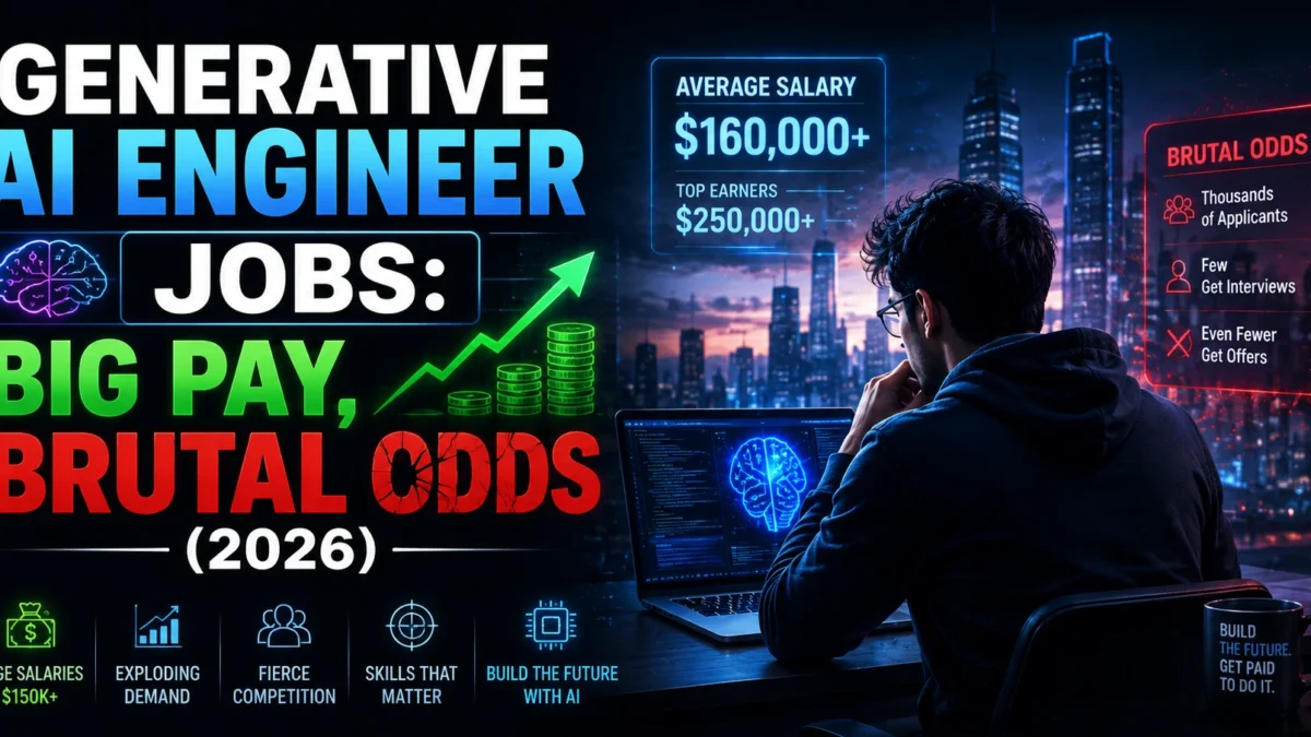 Generative AI Engineer Jobs: Big Pay, Brutal Odds (2026)