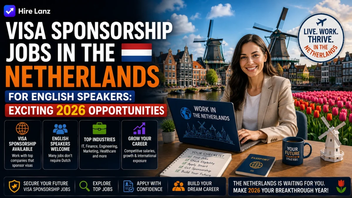 Visa Sponsorship Jobs in the Netherlands for English Speakers: Exciting 2026 Opportunities