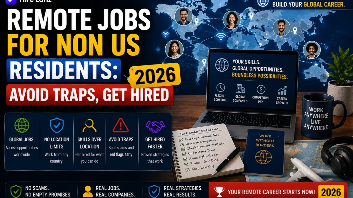 Remote Jobs for Non US Residents: Avoid Traps, Get Hired 2026