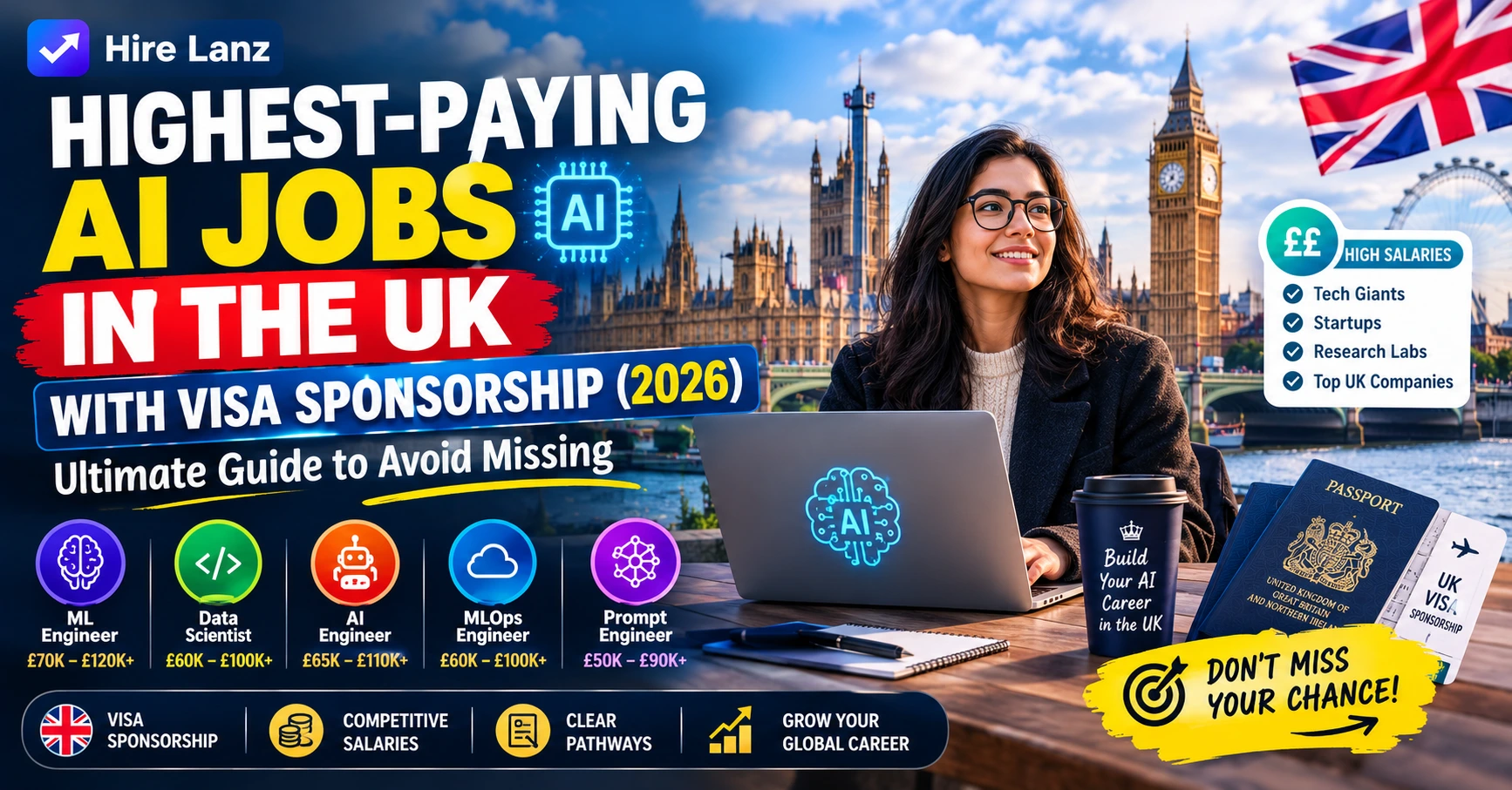 Highest-Paying AI Jobs in the UK With Visa Sponsorship